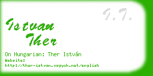 istvan ther business card