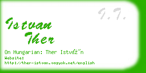 istvan ther business card